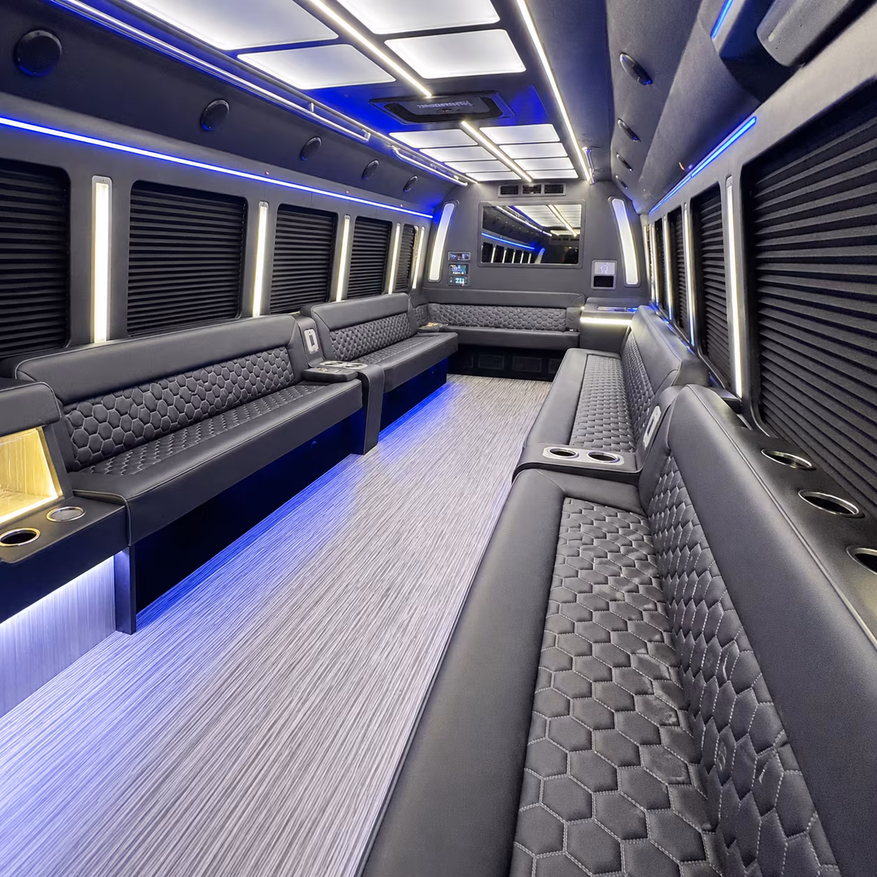 columbus party bus rental interior