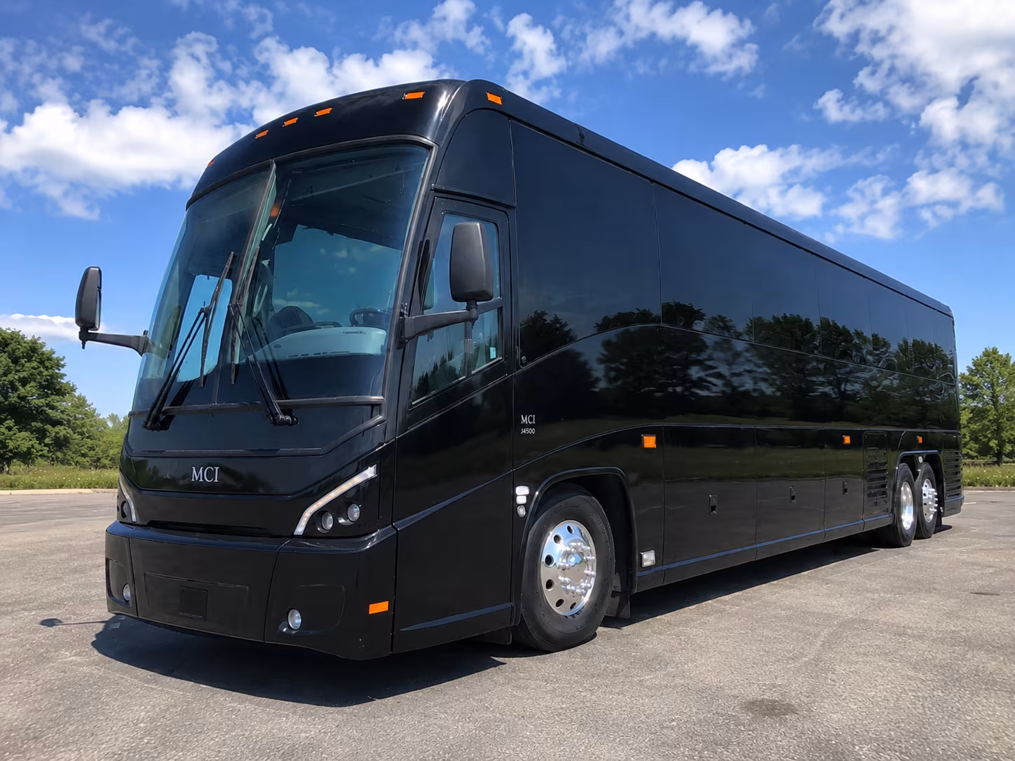 find white black or custom color wedding buses to match your theme